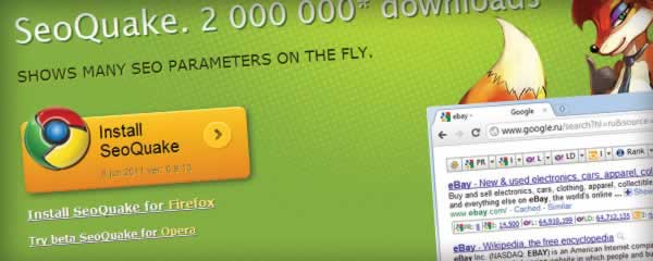 SEO Quake (火狐插件)优化工具